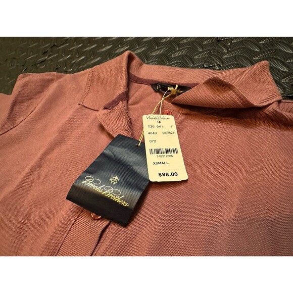 Brooks Brothers Women’s Polo Shirt X-Small Burgundy NWT - Picture 1 of 4